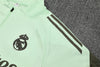 REAL MADRID 2025/2026 LIGHT GREEN 1/4 ZIP TRACKSUIT