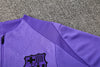(KIDS) FC BARCELONA PURPLE/BLACK 1/4 ZIP TRACKSUIT