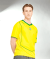 BRAZIL 2004 RETRO HOME SHIRT