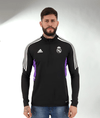 REAL MADRID 2022/23 BLACK 1/4 ZIP TRACKSUIT