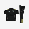 JUVENTUS 1/4 ZIP BLACK TRACKSUIT
