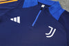 JUVENTUS 1/4 ZIP BLUE ORANGE TRACKSUIT