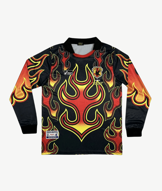 JAPAN 1998 LEGENDARY 'FLAME' RETRO GK SHIRT– The Kit Plug